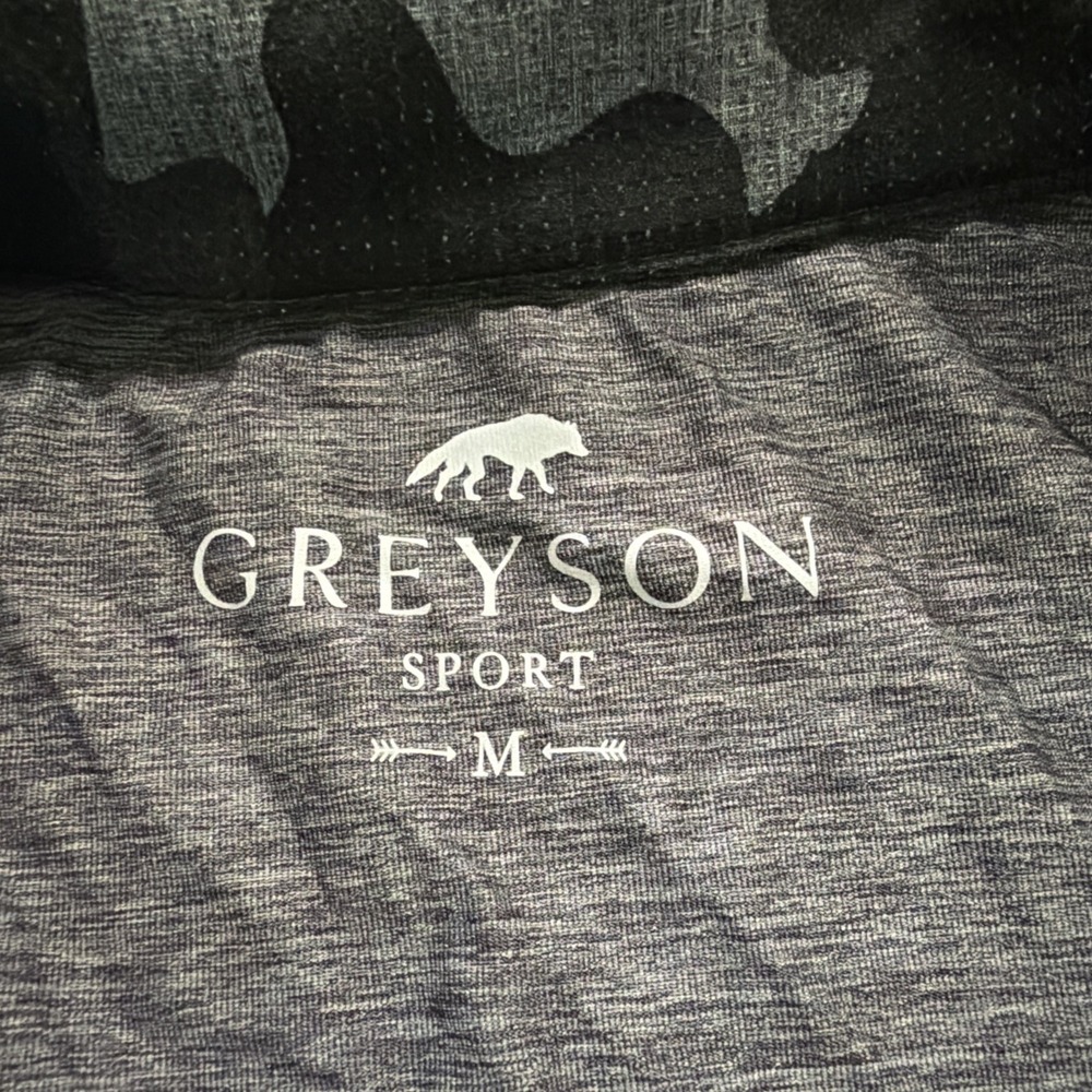 Men's Greyson Guide Sport 1/4 Zip Long Sleeve Pullover Size Medium Heather Grey - Picture 4 of 10